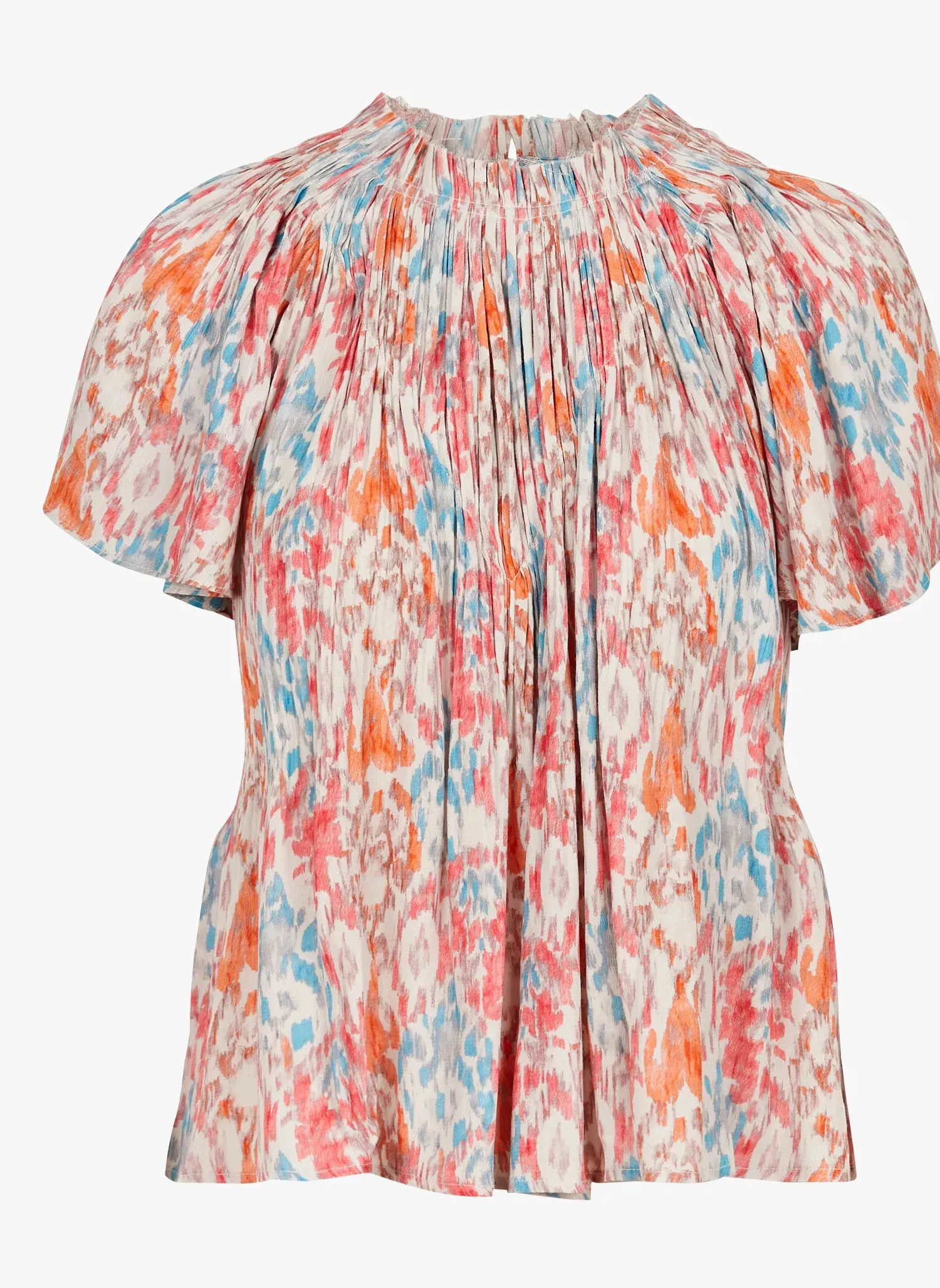 The Lilo Ikat Plissé Blouse