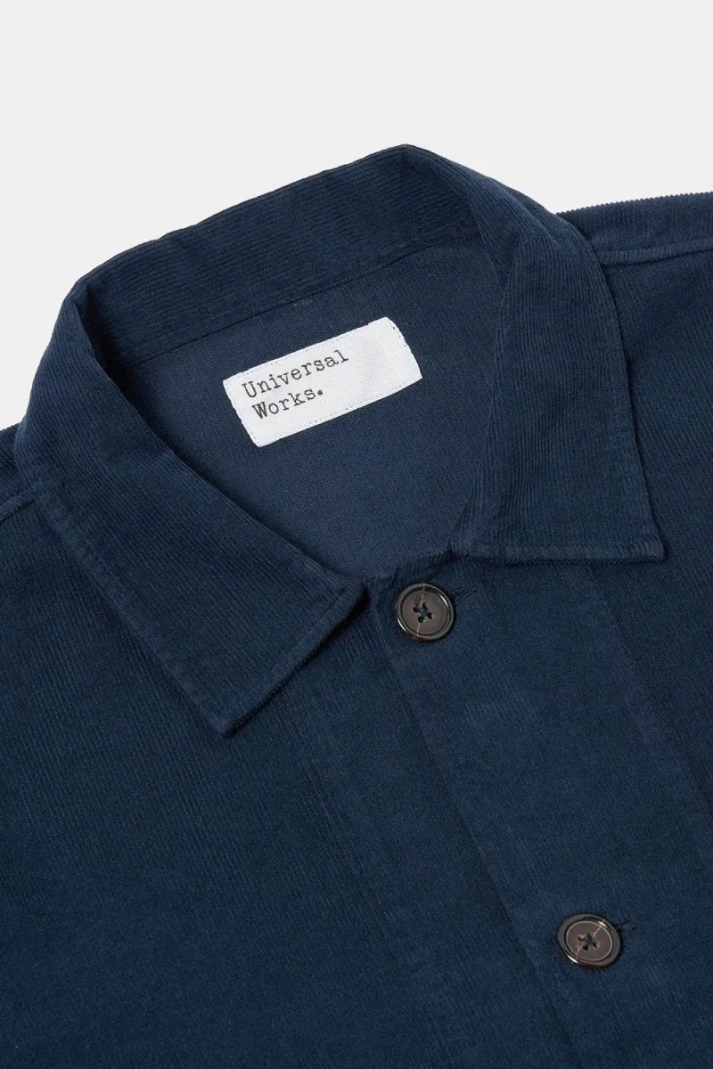 Universal Works Fine Cord Bakers Overshirt (Navy)