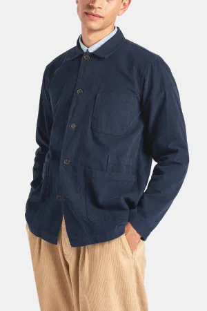 Universal Works Fine Cord Bakers Overshirt (Navy)