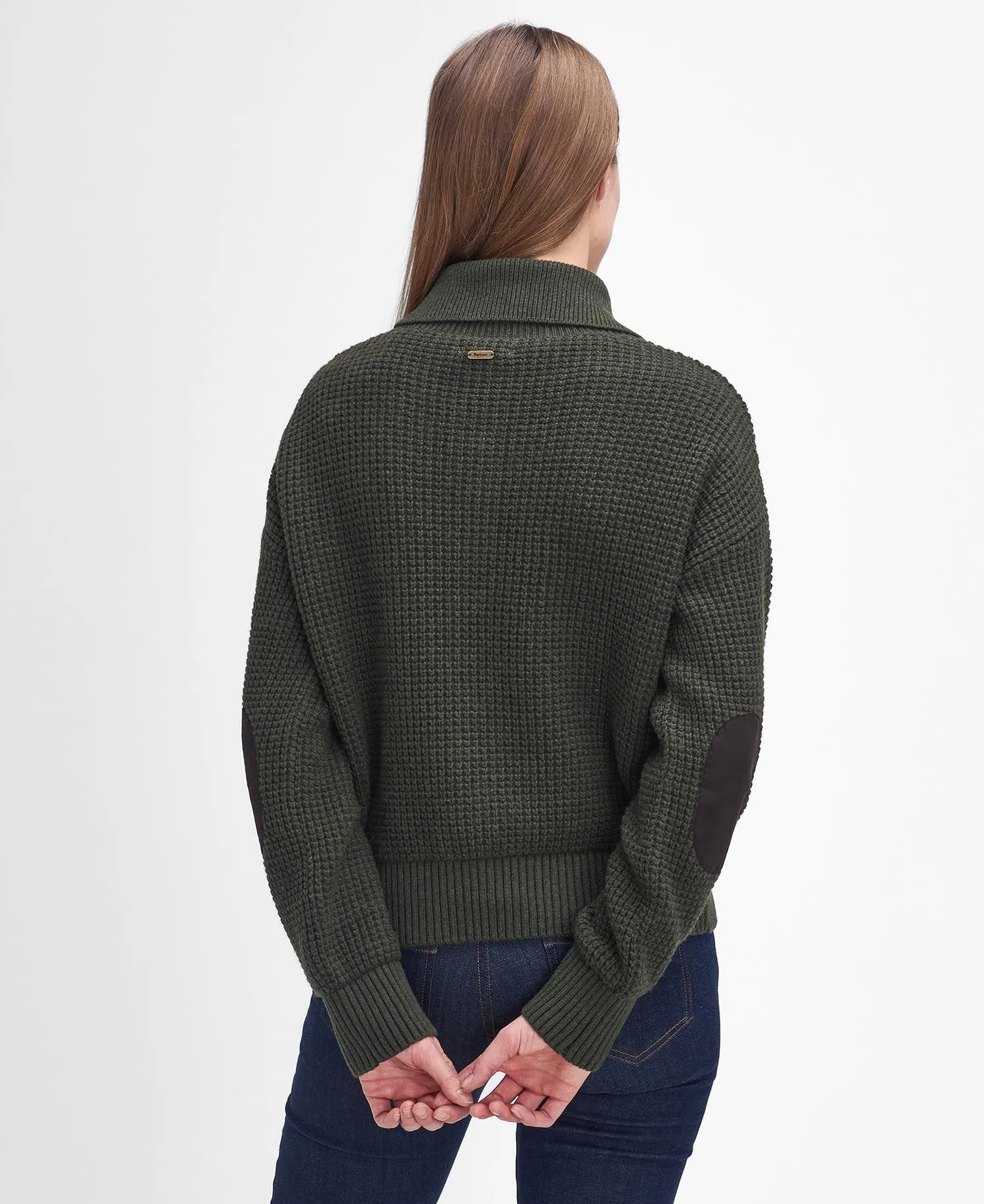 Woodside Half-Button Jumper - Olive